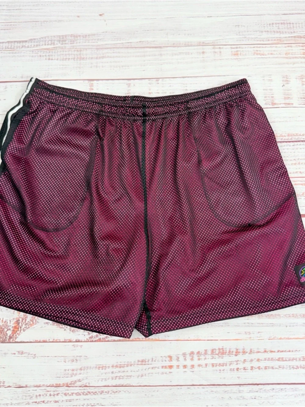 Chubbies Men’s Size 2XL Black & Hot Pink  Mesh Shorts 5.5” Inseam